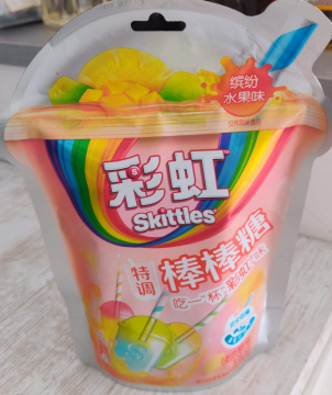 Skittles sucette Ananas, Mangue, Melon